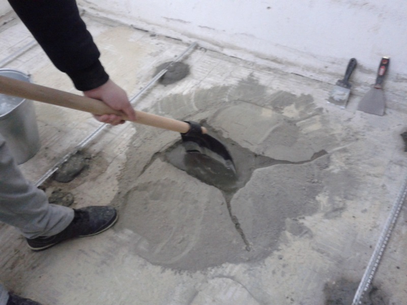 Приготовление бетонного раствора
