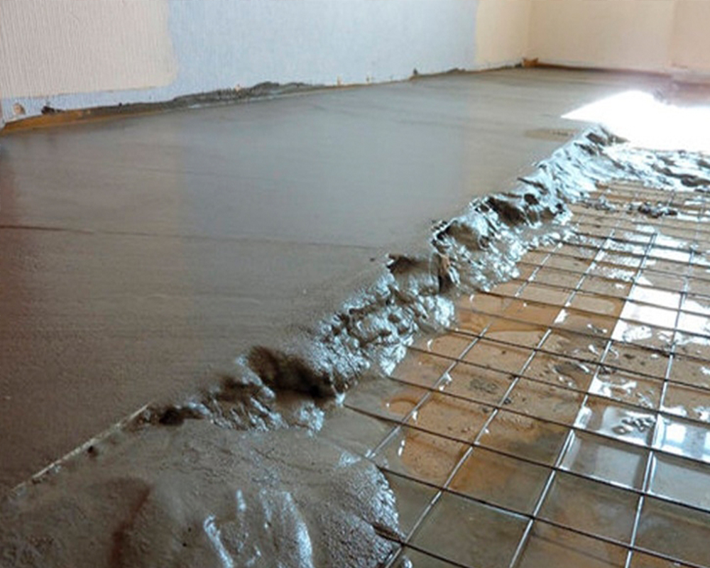 Изображение бетонного раствора для стяжки пола